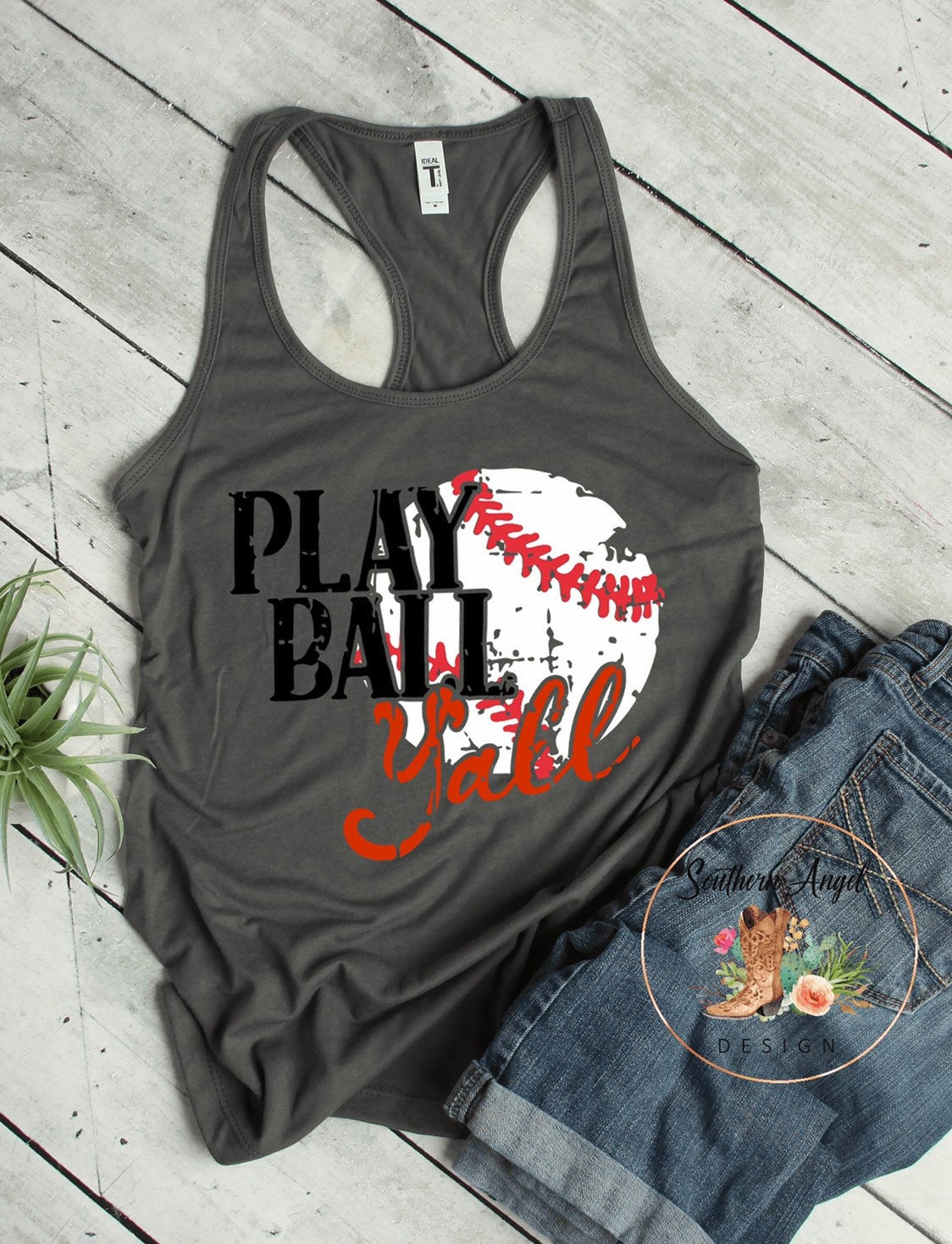 Play Ball Y'all - Southern Angel Design