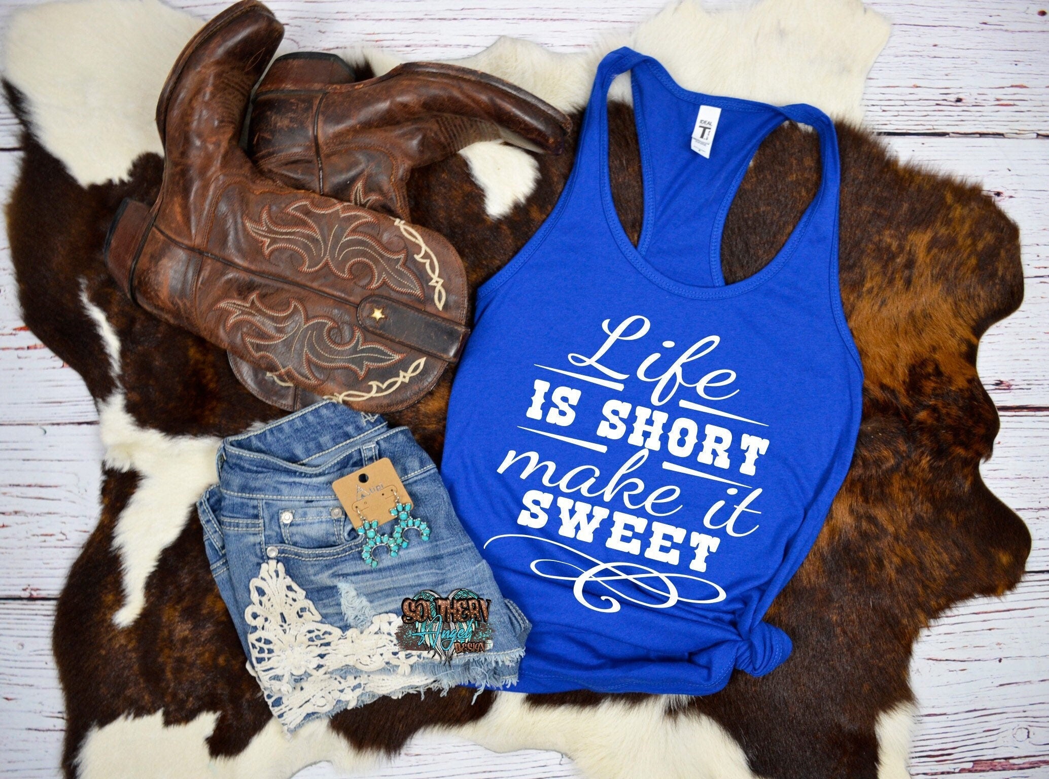 Make It Sweet tank top | country music shirt | country music tank | rodeo tank | country music festival | country concert tank | drinking