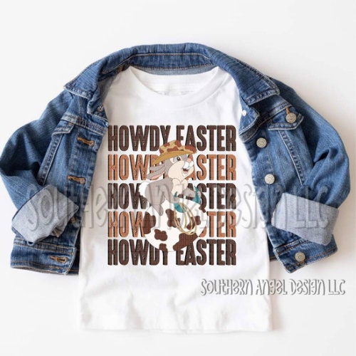 Howdy Easter shirt, Too Hip Too Hop, Toddler Easter shirt, Kids Easter shirt, Easter Bunny shirt, Girls Easter shirt, Baby Easter
