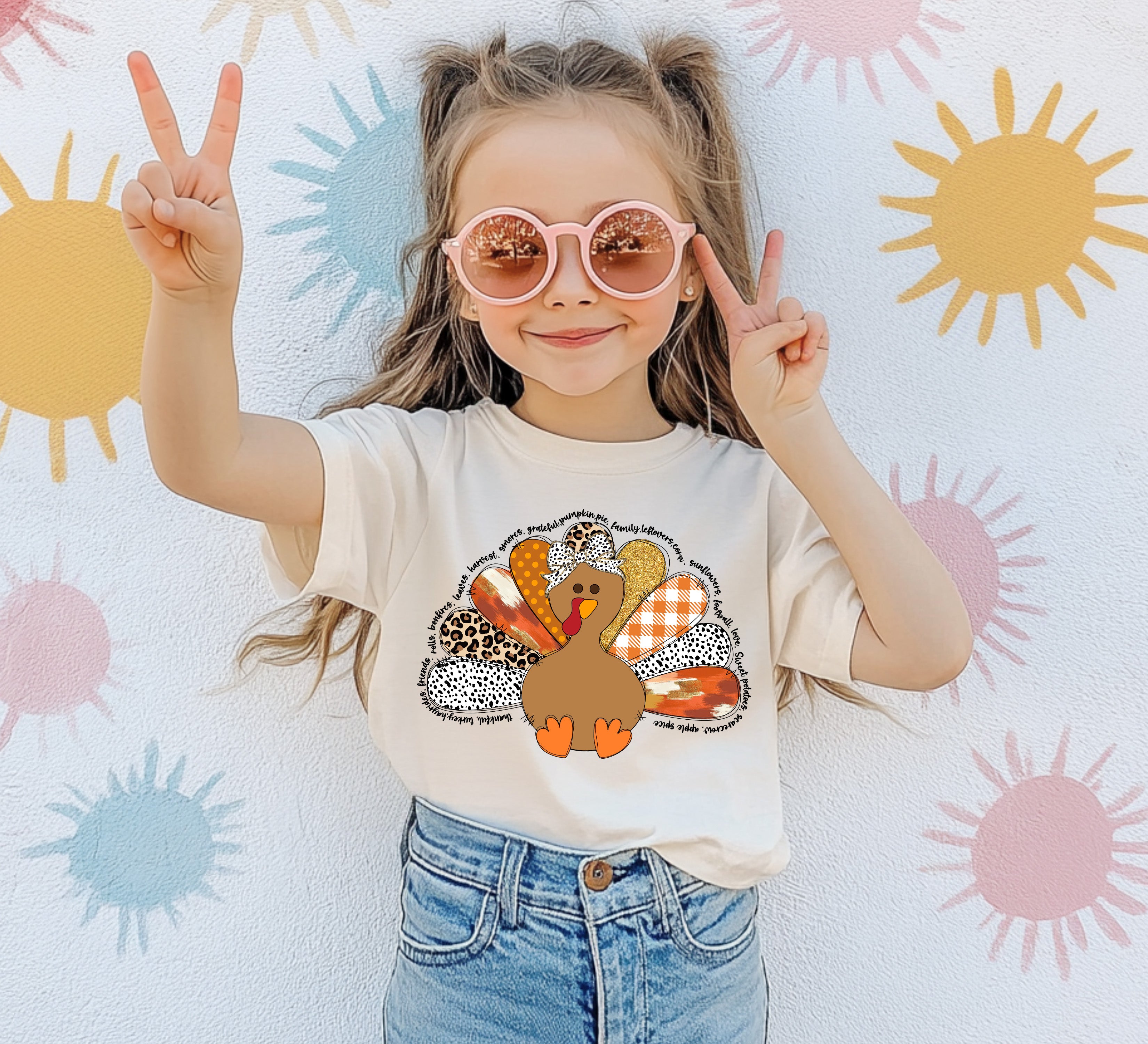 Girls Turkey shirt - Southern Angel Design
