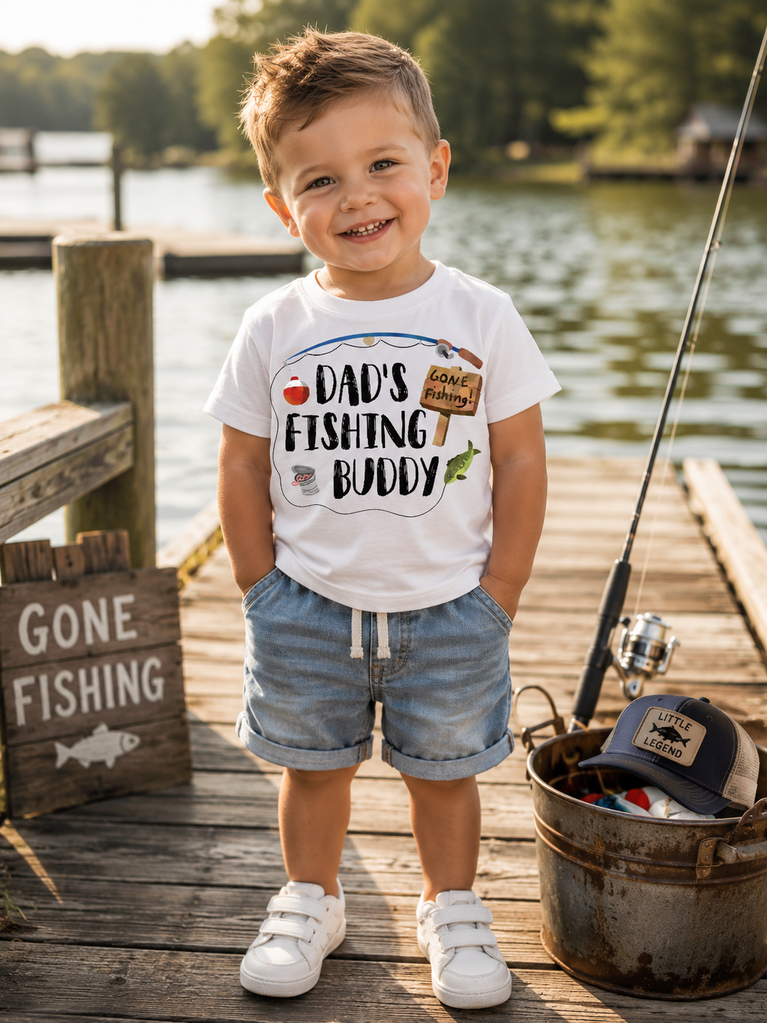 Dad's Fishing Buddy shirt - Southern Angel Design