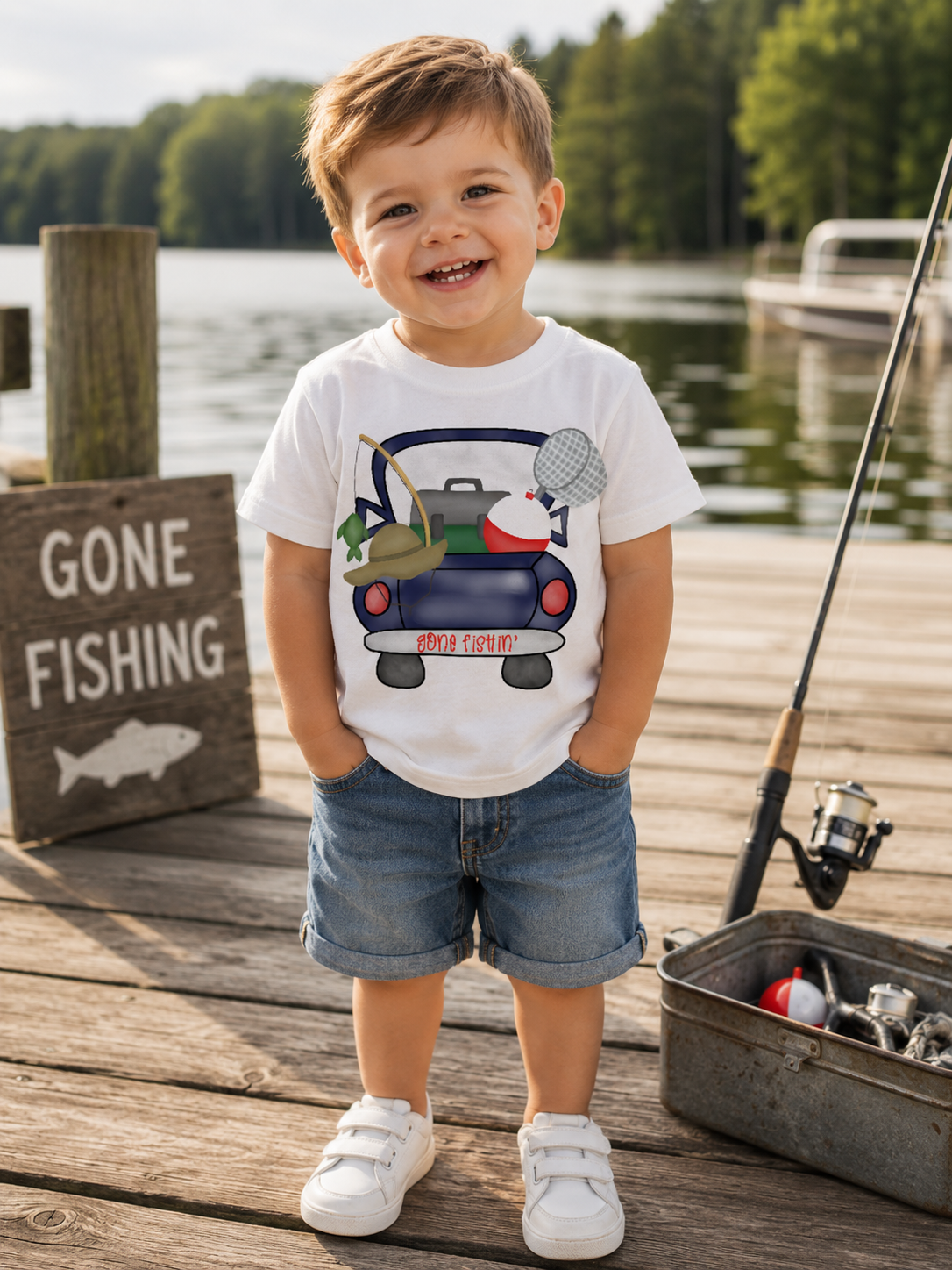 Gone Fishin' shirt - Southern Angel Design