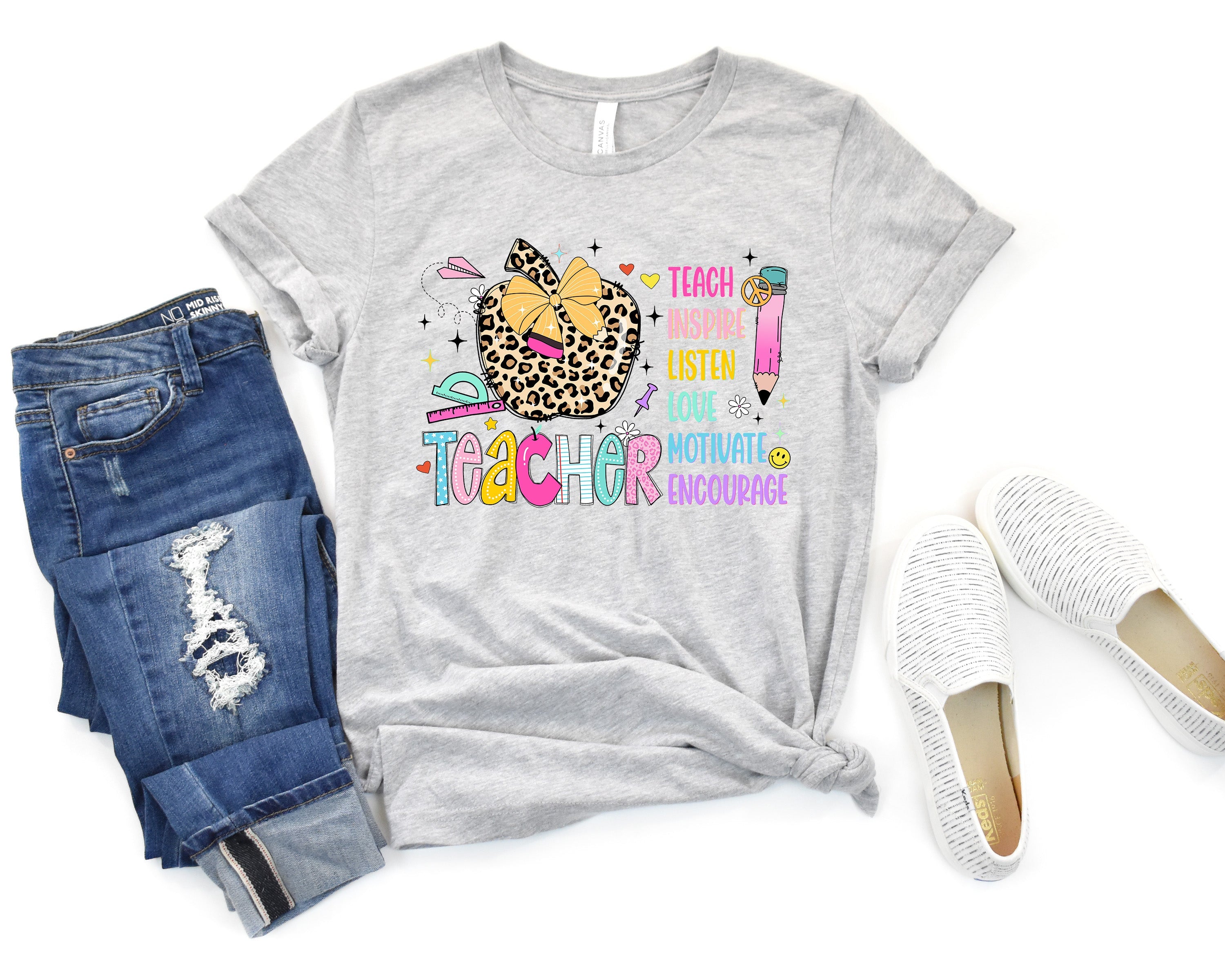 Teacher shirt Southern Angel Design