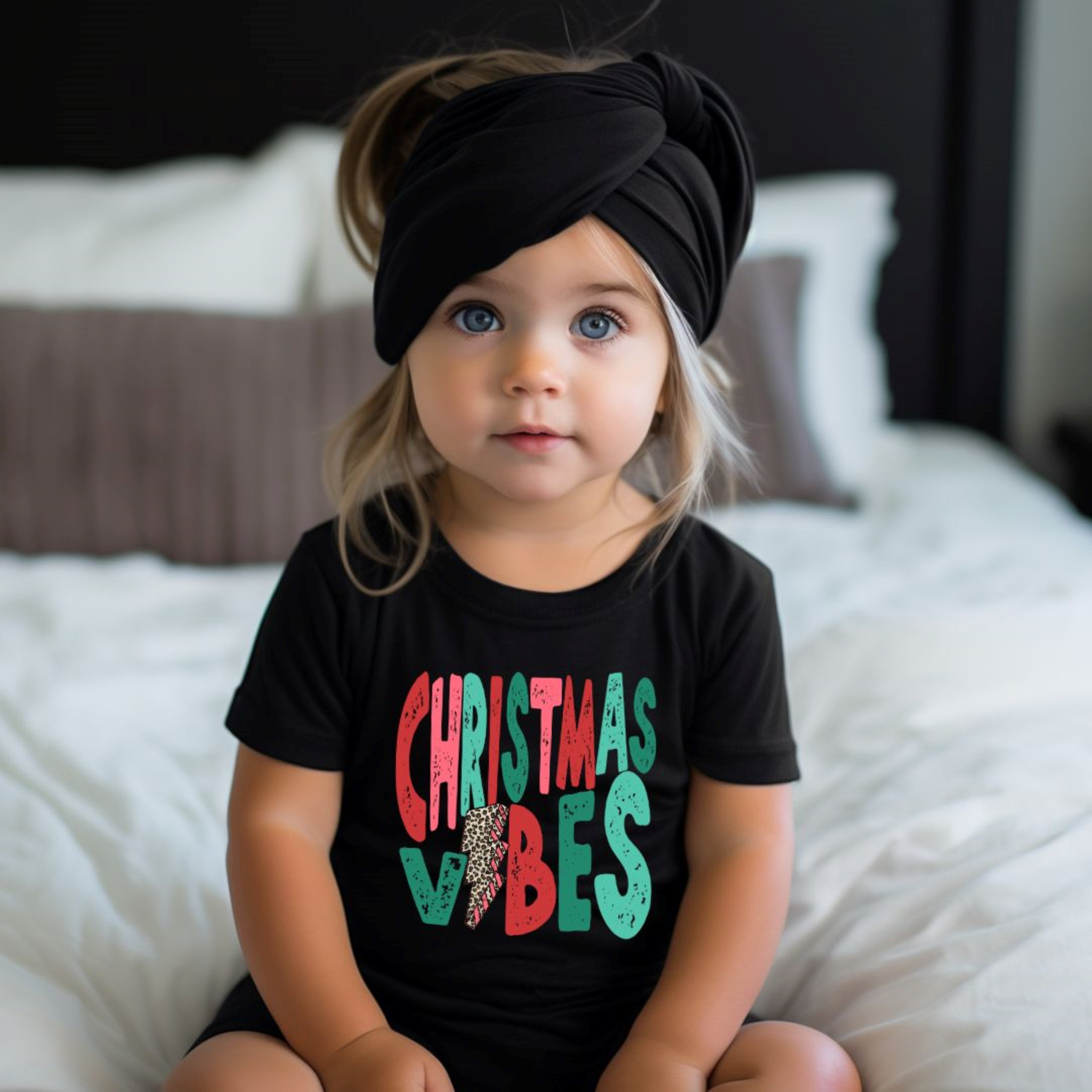 Girls Christmas Vibes shirt - Southern Angel Design