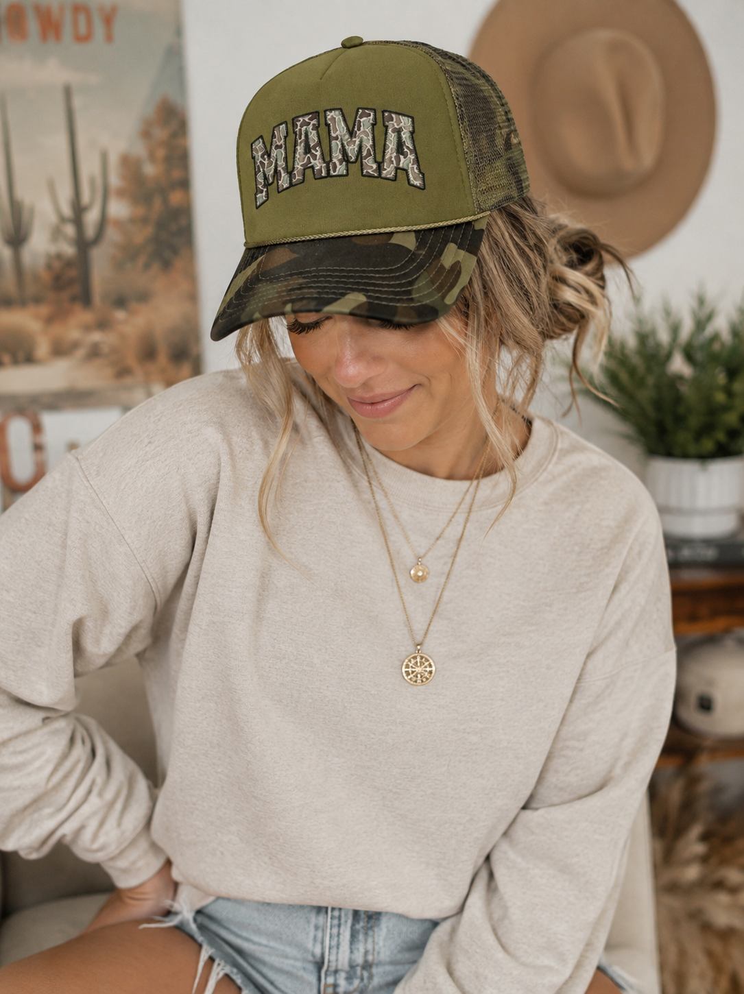 HUNTING SEASON MAMA OTTO FOAM FRONT TRUCKER HAT - Southern Angel Design