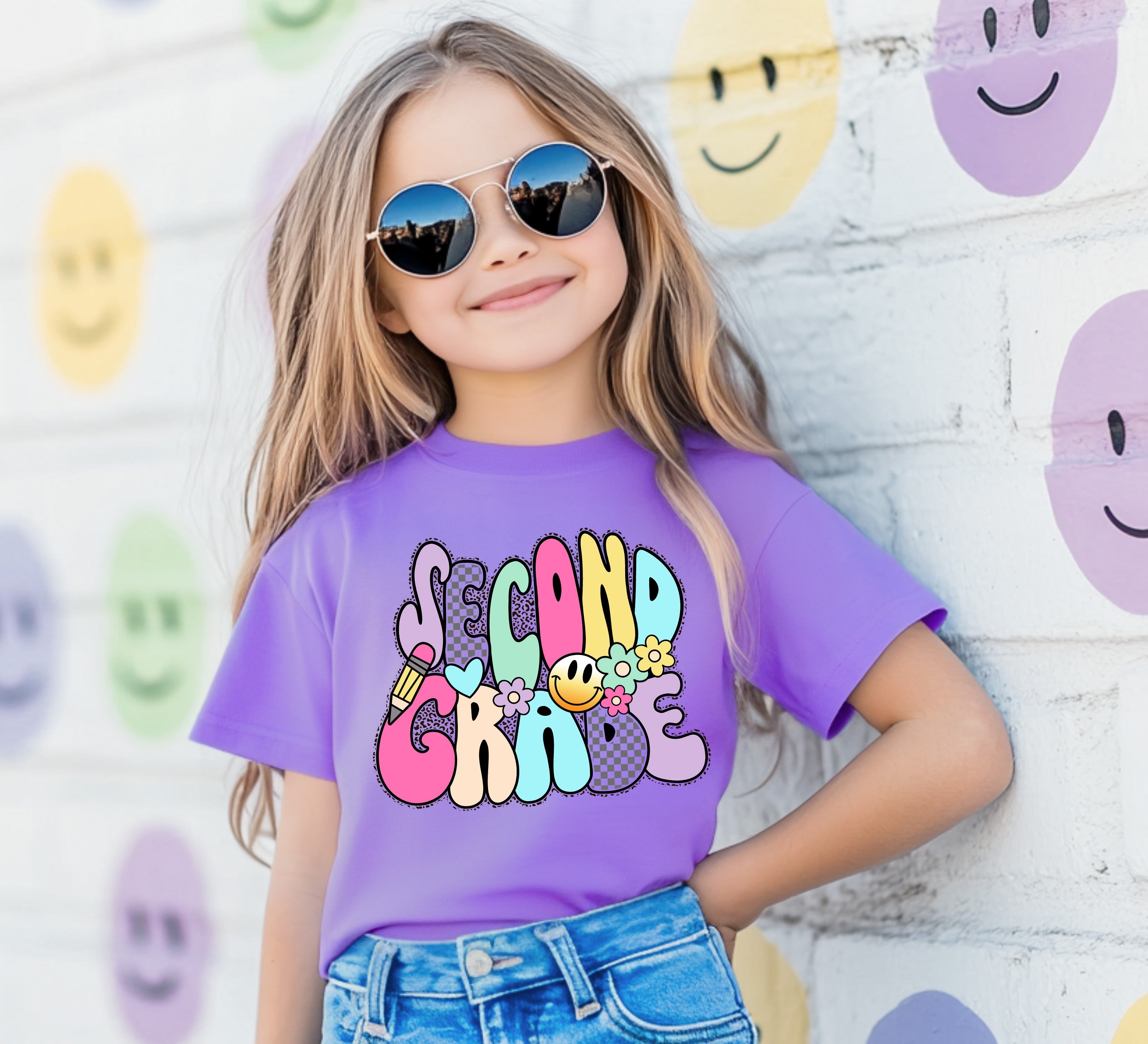 Kids Retro School Shirt Southern Angel Design