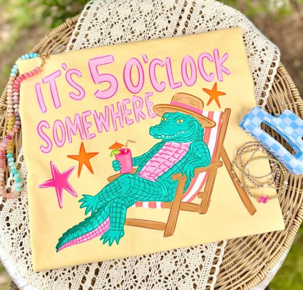 It’s 5 O’clock Somewhere Tee - Southern Angel Design