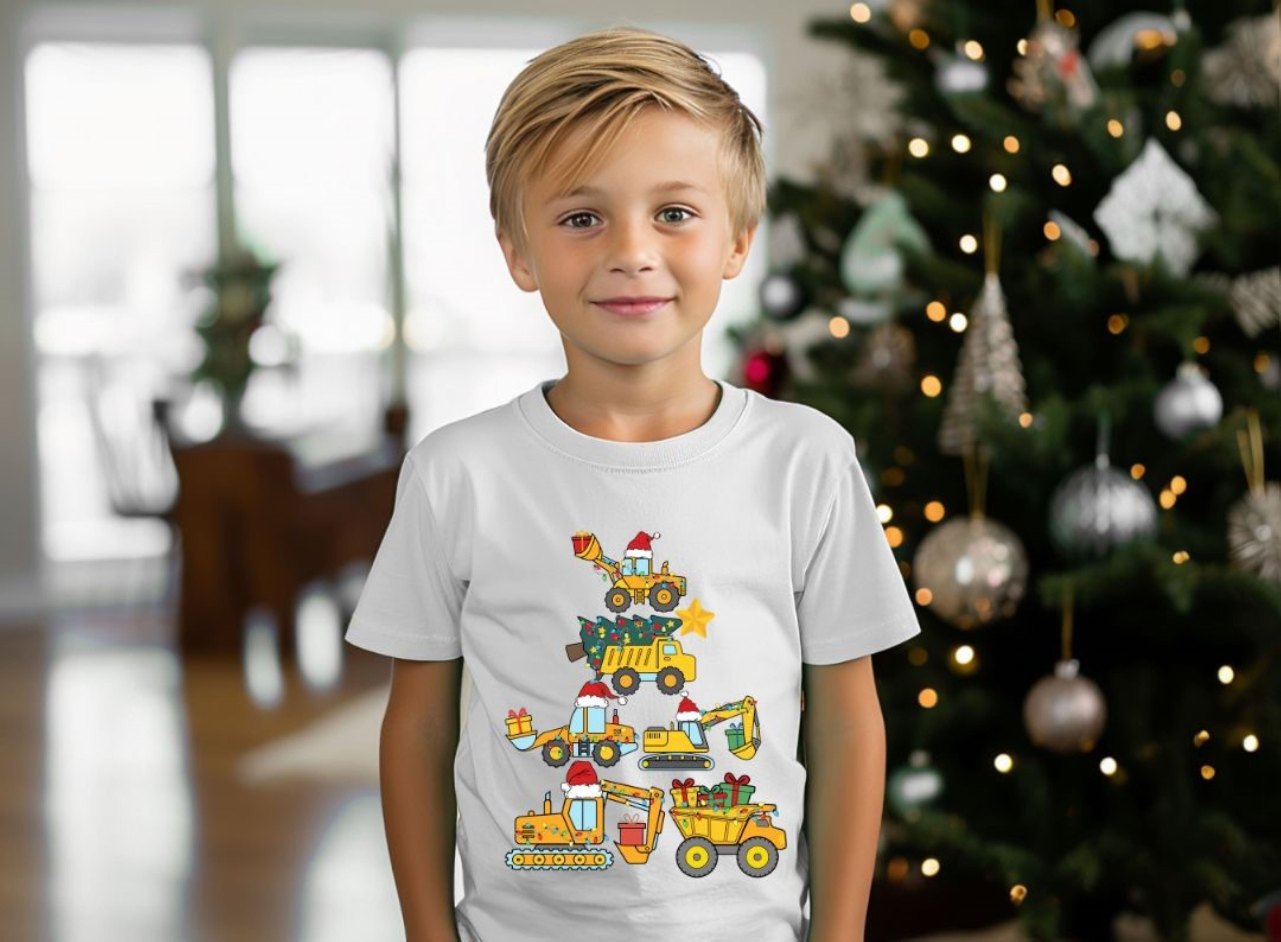 Christmas Construction Trucks - Southern Angel Design