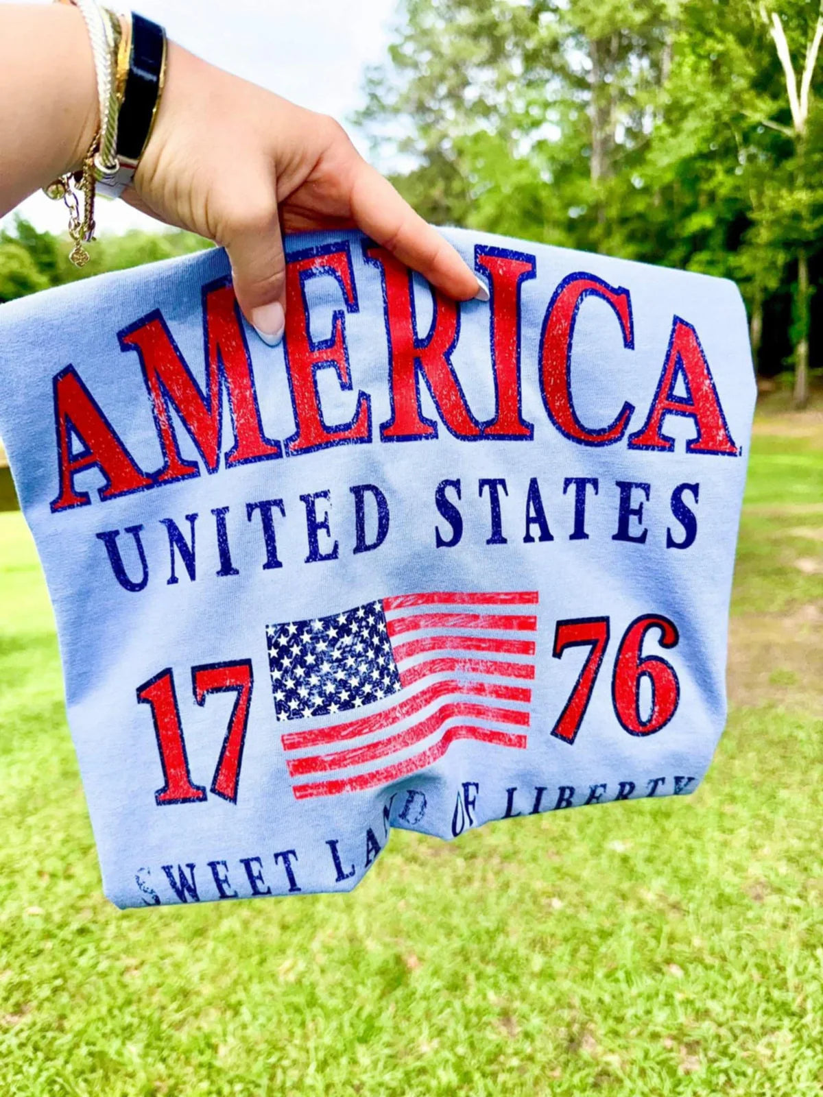 America Sweet Land Of Liberty | Comfort Colors Shirt - Southern Angel Design