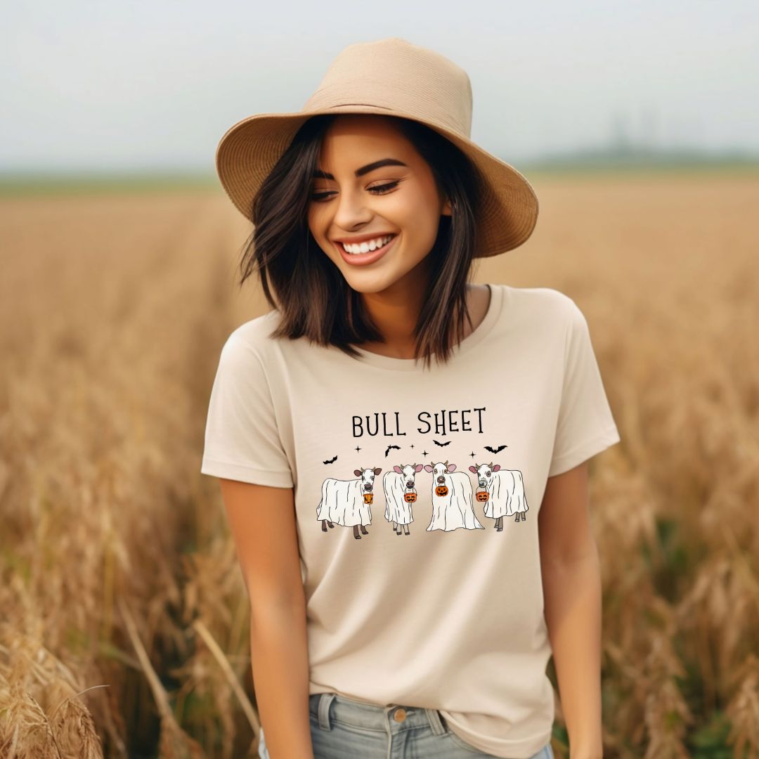 Bull Sheet Halloween tshirt - Southern Angel Design