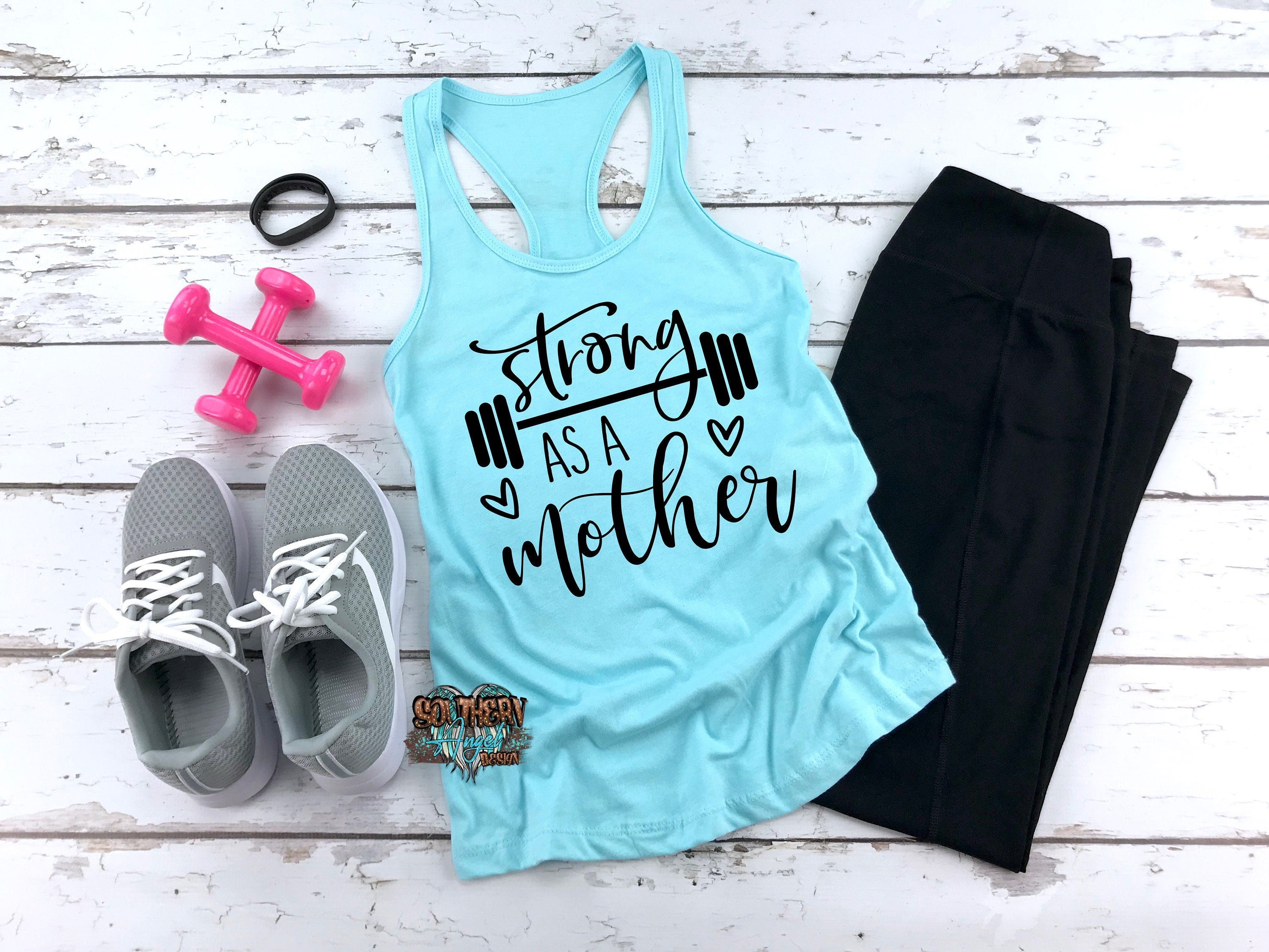 Strong as a mother tank | womens workout tank | fitness tank | funny workout tank | mom workout tank | gym tank