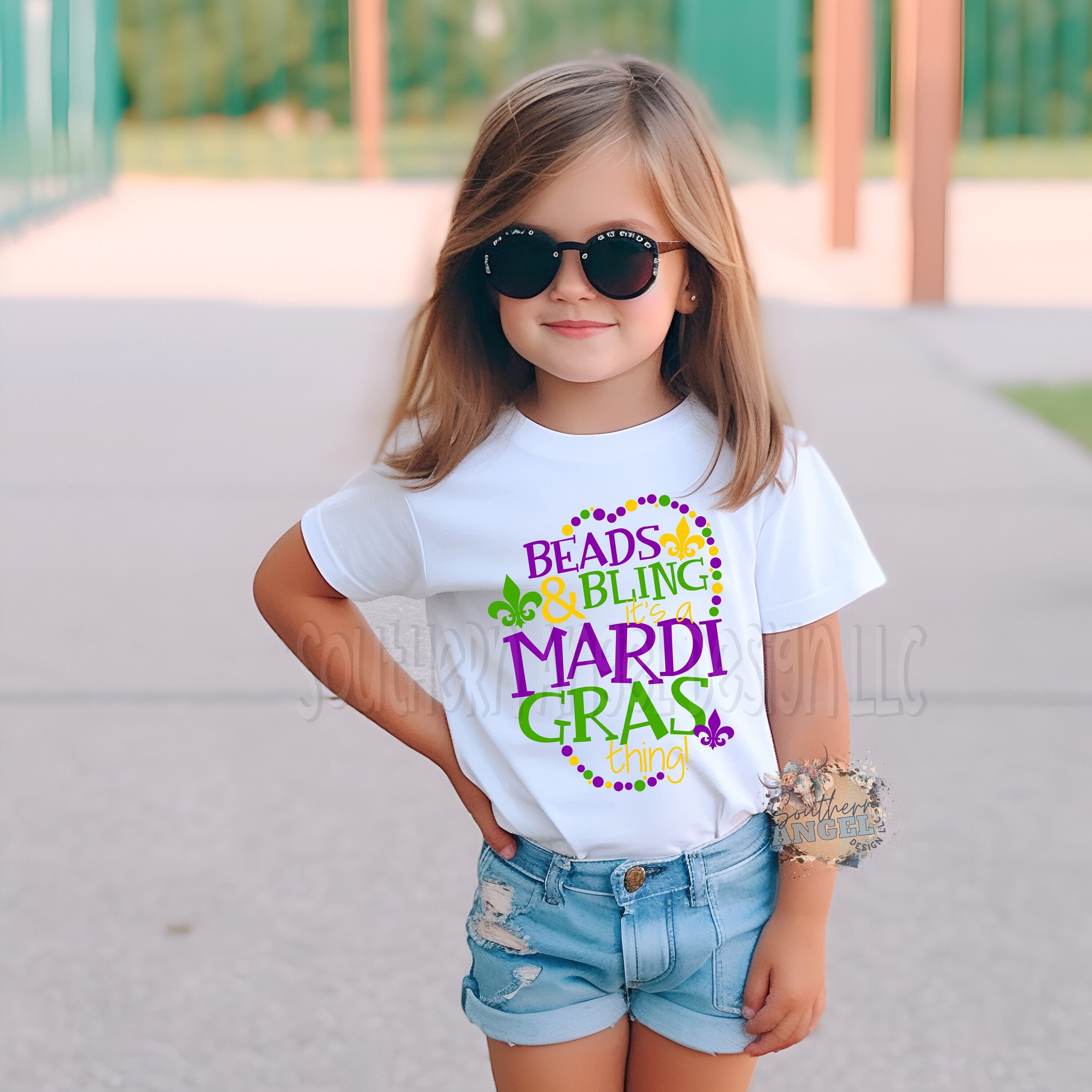 Kids Mardi Gras shirt, Beads and bling it’s a Mardi Gras thing shirt, Girl’s Mardi Gras, Toddler Mardi Gras shirt, Nola shirt