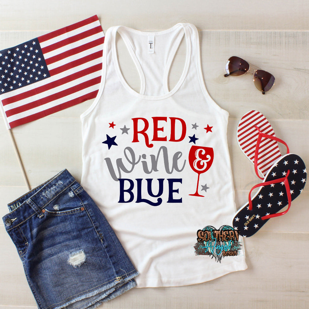 Light Gray Red W*ne And Blue 803a3.jpg red-w-ne-and-blue Adult Patriotic