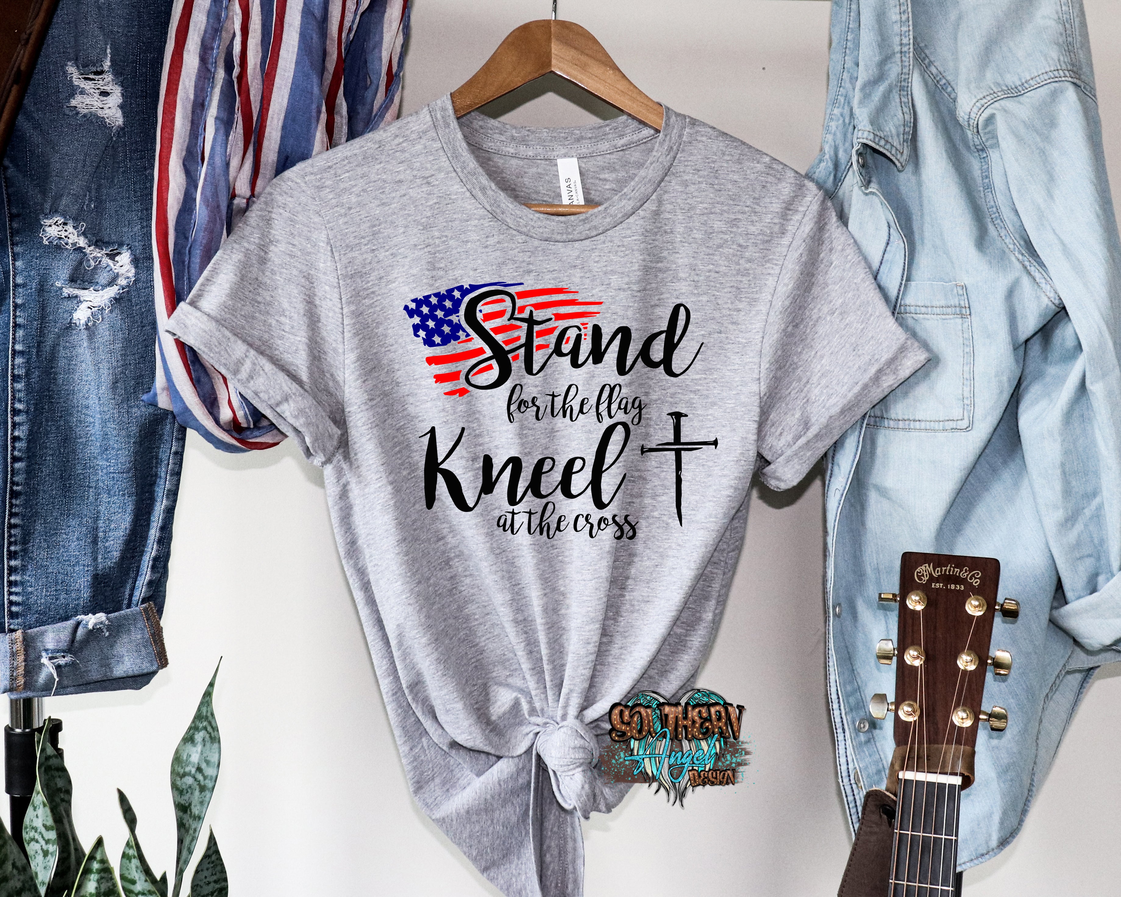 Gray Stand For The Flag Kneel At The Cross DollyMocks-3001ATHLETICHEATHER4THOFJULYj.jpg stand-for-the-flag-kneel-at-the-cross 4th of July
