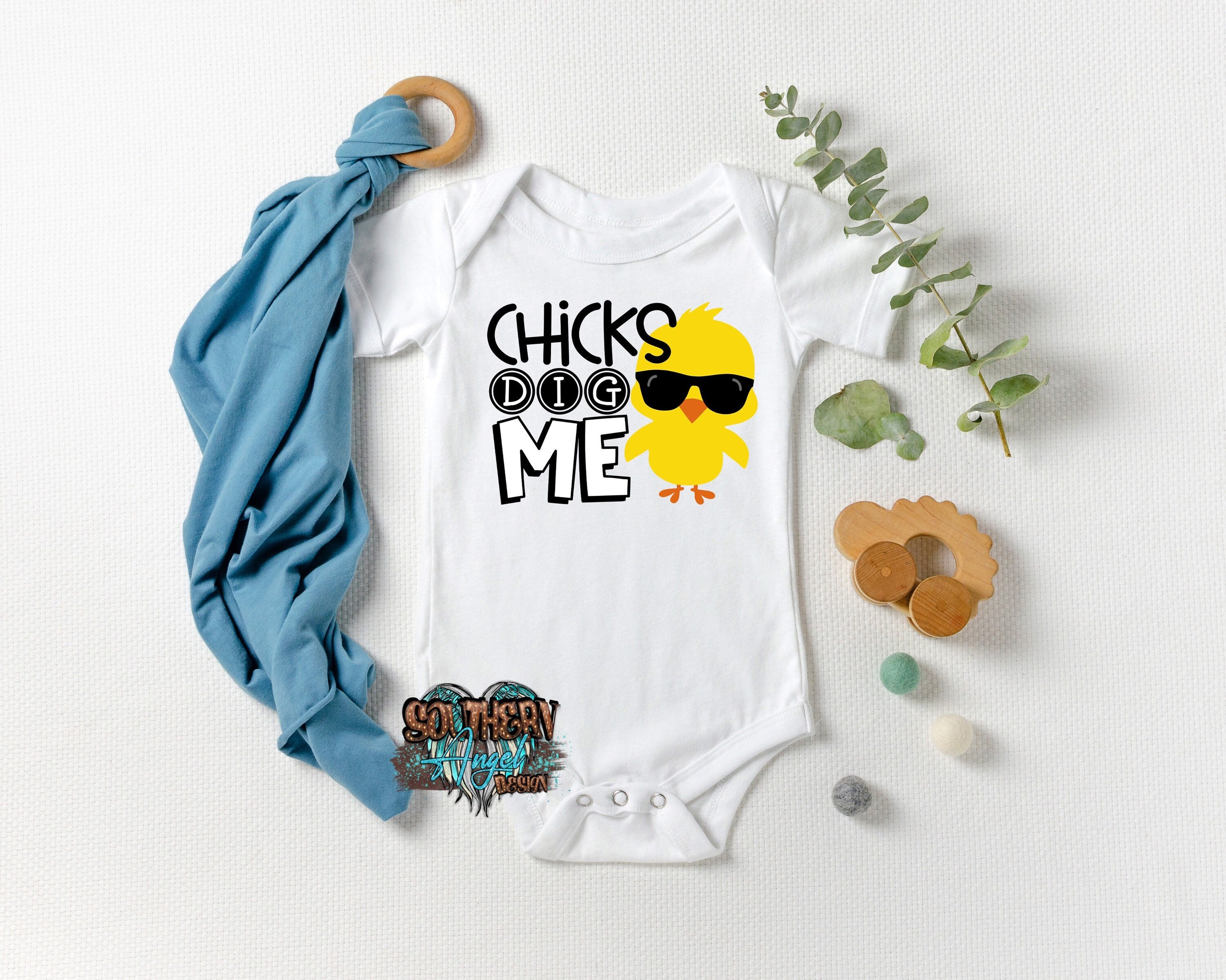 Chicks Dig Me shirt, Boy's Easter shirt, Girl’s Easter shirt, Kids Easter shirt, Toddler Easter shirt, Baby Easter
