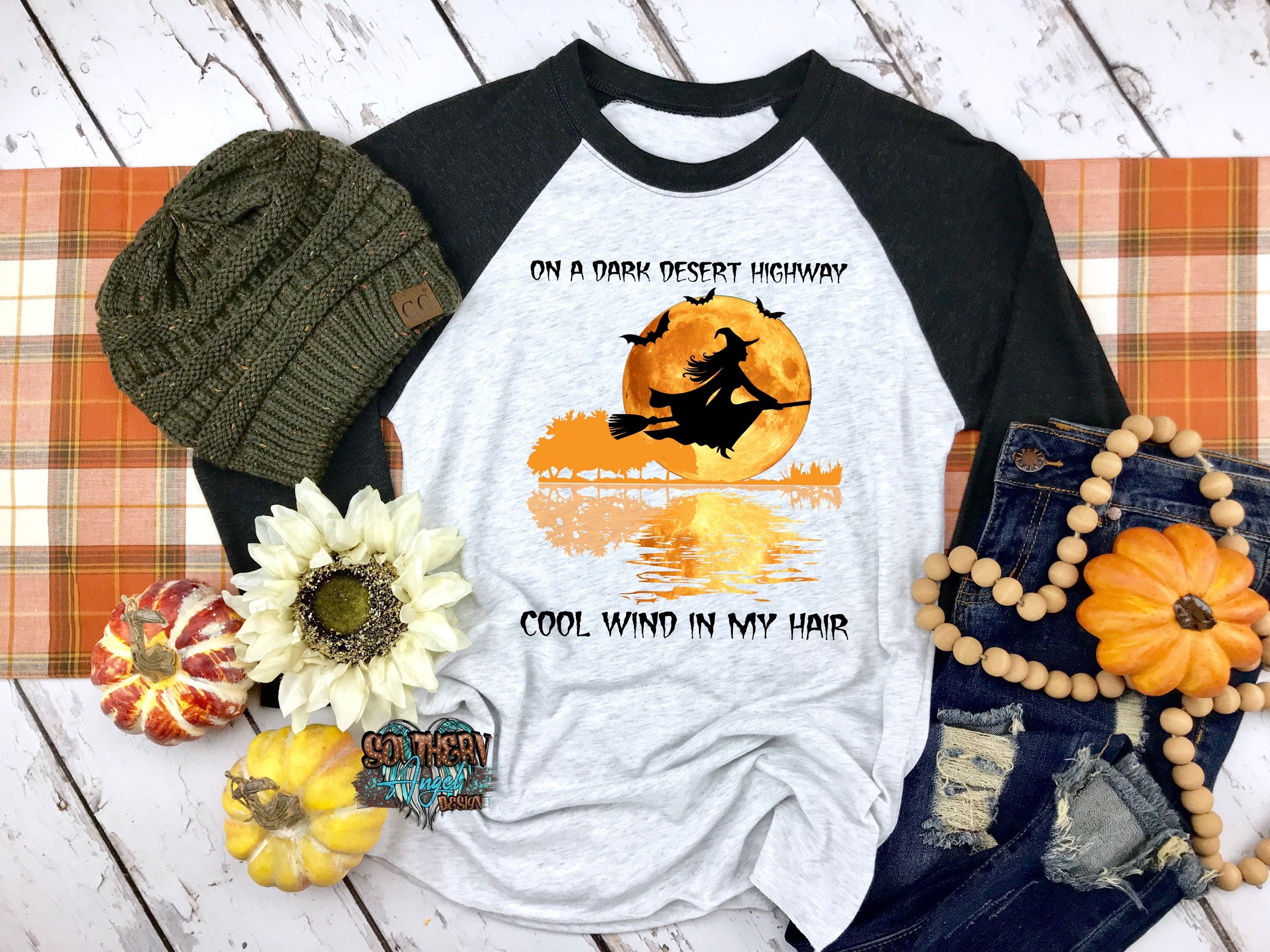 Women's Halloween raglan | Ladies Witch shirt | Cute Halloween tee | Ladies fall shirt | Fall For Jesus | Autumn shirt | Halloween