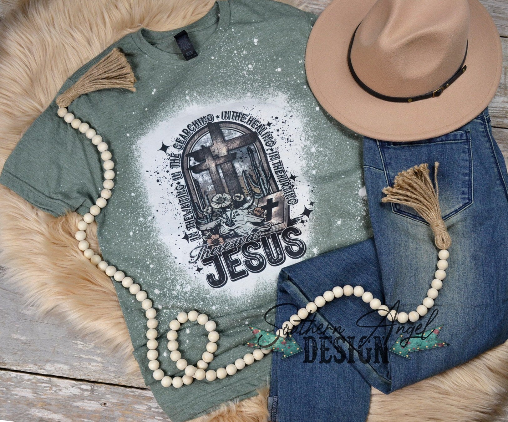 Bleached There Was Jesus TShirt, Religious t-shirt, Faith, Love Like Jesus t-shirt, Cross shirt, positive TShirt, Inspirational