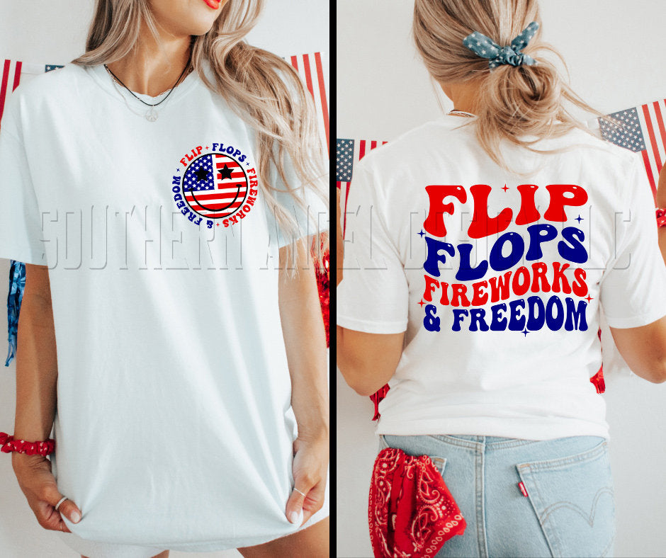 Patriotic t-shirt, Flip Flops And Fireworks Tshirt, USA, American Mama, Fourth Of July Tshirt, Marica’,