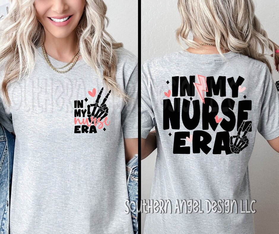In My Nurse Era Shirt, Custom Nurse Shirt, Personalized Gift For Nurse, Cool Nurse Shirt, Nurse Graduation Gift, Registered Nurse, ER Nurse