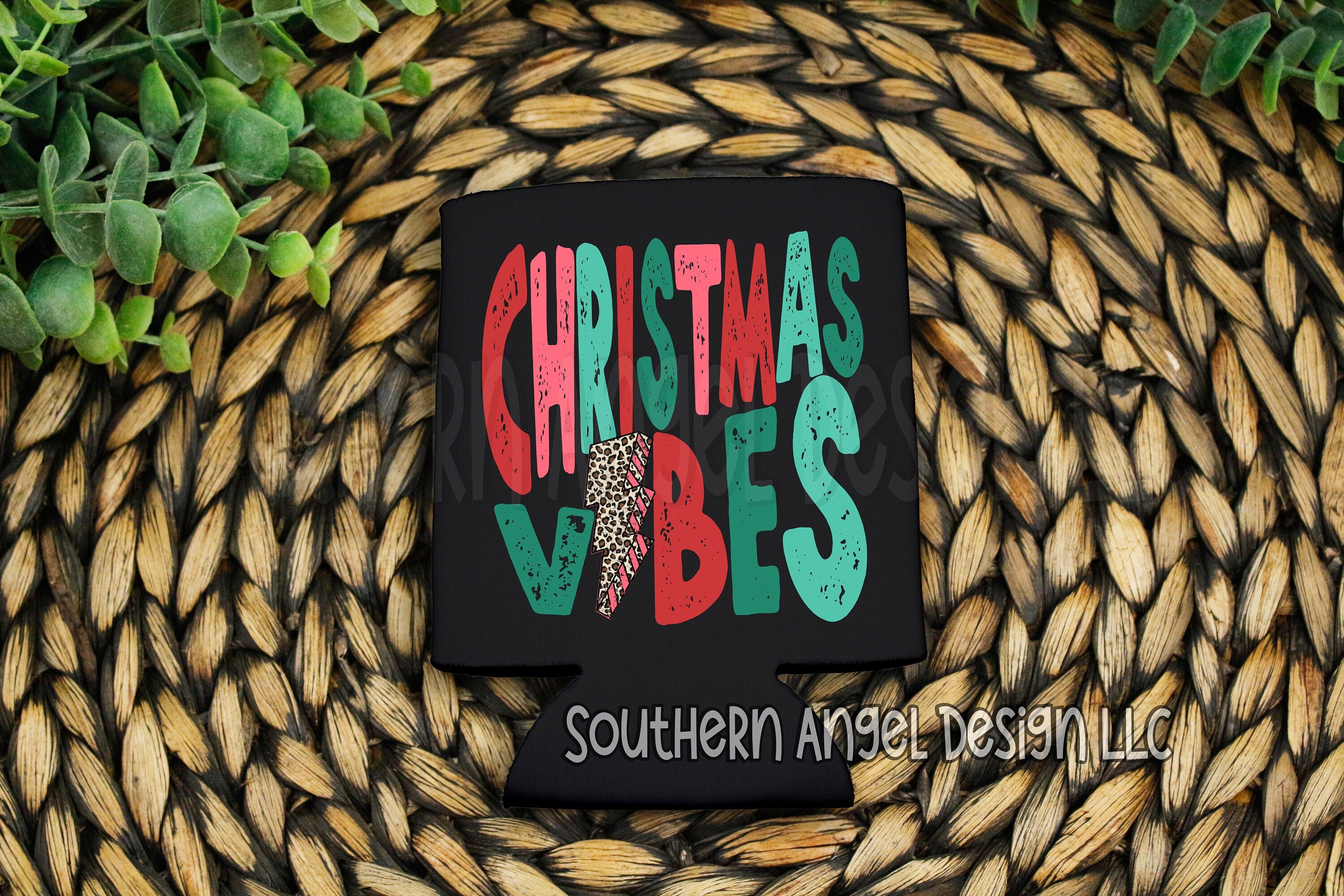 Christmas Vibes can cooler, Bachelor, Bachelorette, party favor, stocking stuffer, gift for mom, Christmas can cooler, Can hugger