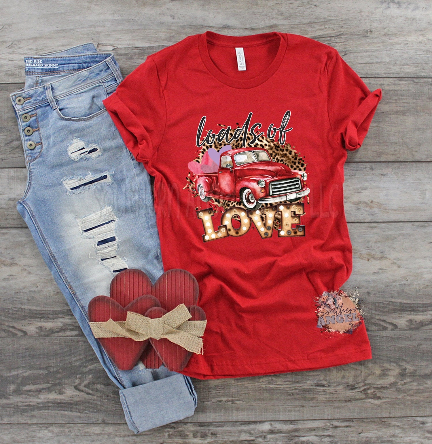 Load of love shirt, Women’s Valentine’s Day shirt, Vintage valentines shirt, Retro valentines shirt, Valentine’s Day, Leopard valentines tee