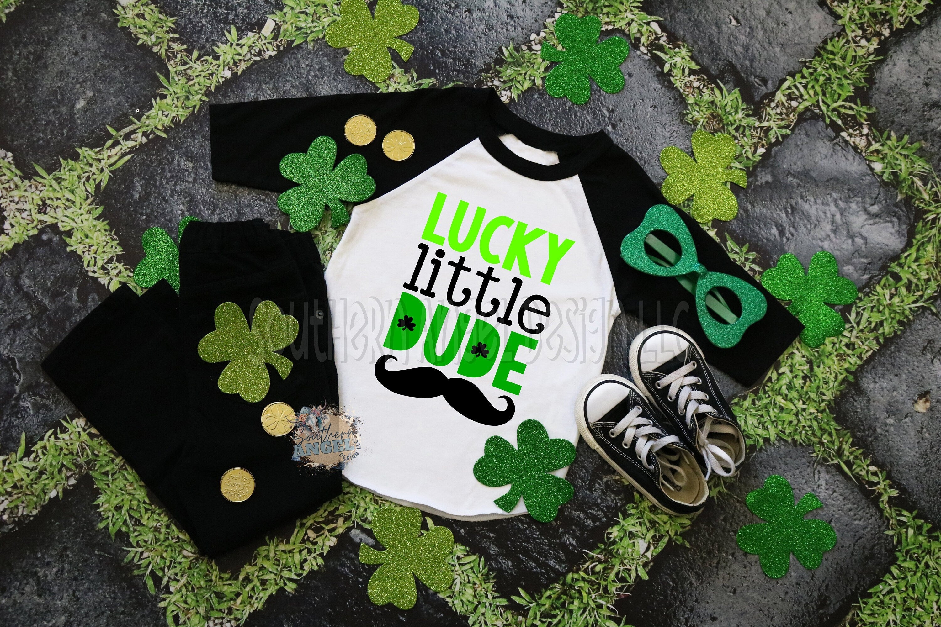 Boy's St Patrick’s Day shirt, Lucky Little Dude, Kid's St Patrick’s Day shirt, Personalized St Patricks Day shirt, kids Irish shirt, Clover
